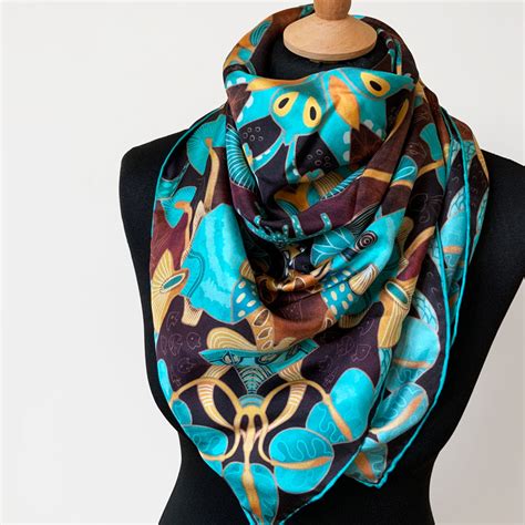 foulard donna in seta versace e turchese|Foulard Versace in Seta Turchese .